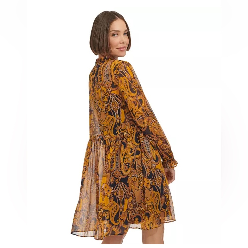 Tommy Hilfiger paisley print chiffon dress Size: 16